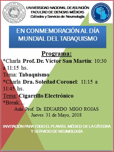 Charla sobre Tabaquismo y Cigarrillo electrónico, en el Hospital de Clínicas Charla sobre Tabaquismo y Cigarrillo electrónico, en el Hospital de Clínicas